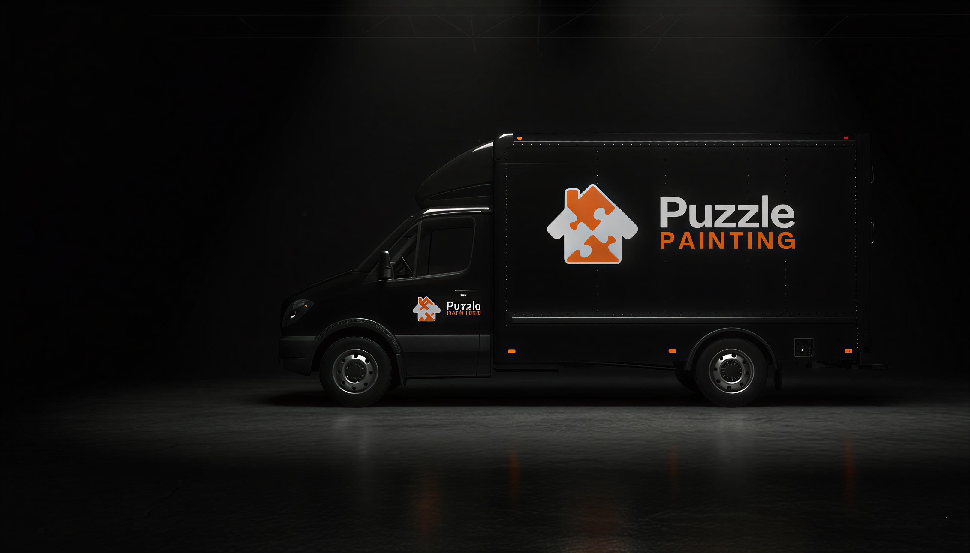 Puzzle Painting service van